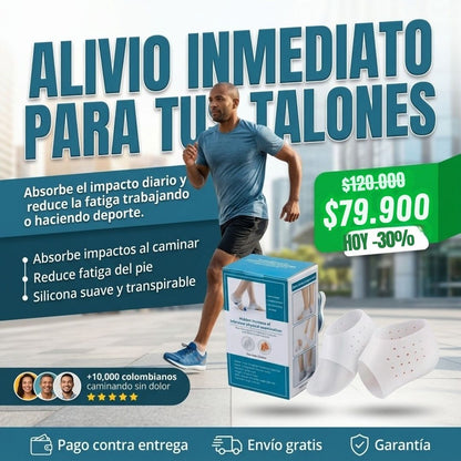 Par de Taloneras Terapéuticas Transpirables - PharmaToe