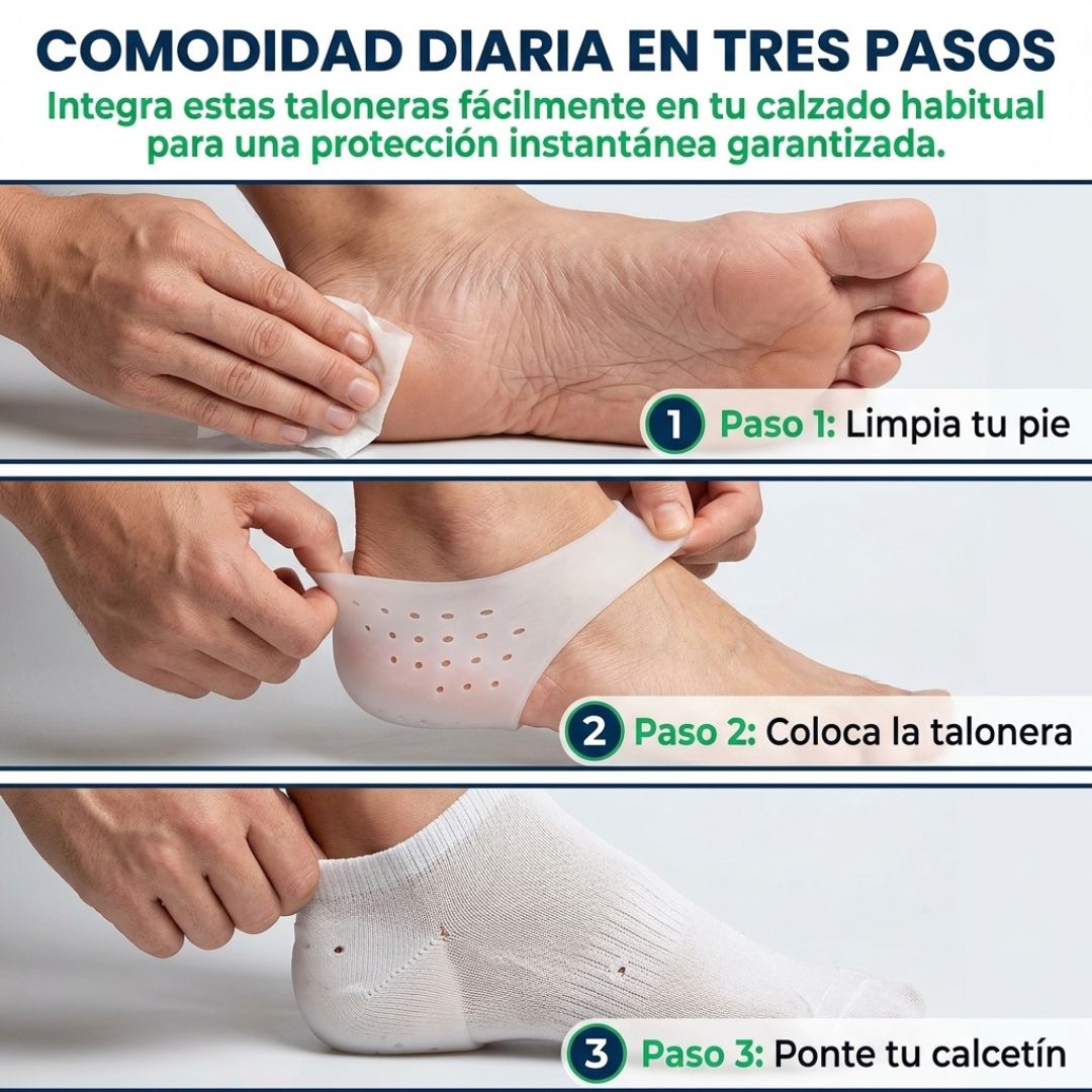 Par de Taloneras Terapéuticas Transpirables - PharmaToe