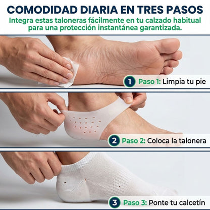 Par de Taloneras Terapéuticas Transpirables - PharmaToe