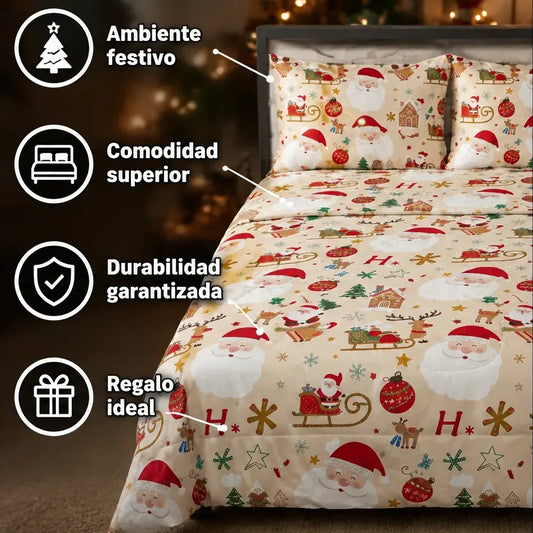 Sabanas Navideñas para cama