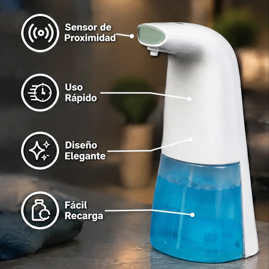 Dispensador de jabón automático con sensor